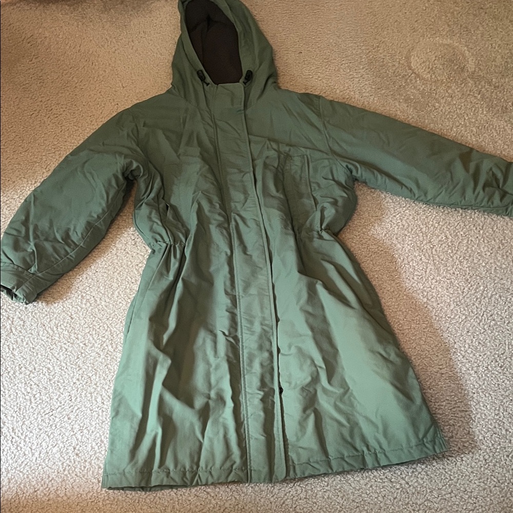 Lands' End medium green Petite Outerwear